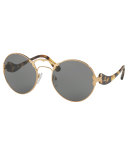 Monochromatic Round Sunglasses