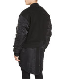 Double-Layer Bomber Jacket/Vest Combo