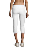Splice Capri Sport Capri Leggings, White