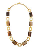 Bustani Light Horn Link Necklace