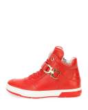 Nayon High-Top Sneaker with Side Gancini, Red