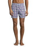 Sevilla Multicolored-Print Swim Trunks, Multi