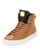 Collection Leather High-Top Sneaker