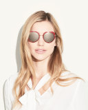 Mirrored Heart Sunglasses, Red