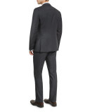 Huge Genius Mini-Check Slim-Fit Basic Suit, Navy