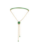 Baguette Emerald Toggle Bracelet in 18K Yellow Gold
