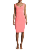 Sleeveless Sweetheart-Neck Sheath Dress, Fiji