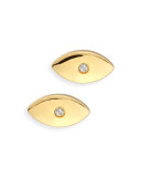 Evil Eye Diamond Stud Earrings