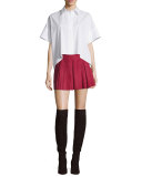 Edyth High-Low Short-Sleeve Shirt