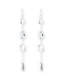 925 Piave Pebble Chain Linear Drop Earrings