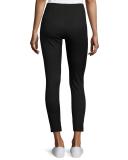Cropped Stretch Twill High-Rise Pants