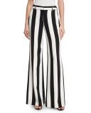 Paulette Striped Wide-Leg Pants