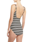 Regatta Metallic-Stripe One-Piece Swimsuit