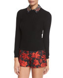 Marisa Floral Jacquard Shorts