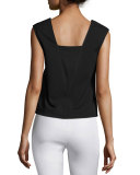 Alma V-Neck Sleeveless Shell