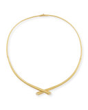 18k Gold Collar Necklace with Diamonds