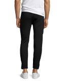 Neoprene Biker Sweatpants, Navy