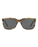 Men's Rectangular Heritage Check Sunglasses