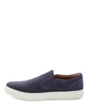 Ace Embossed Leather Slip-On Sneaker