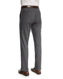 Benson Standard-Fit Lightweight Trousers, Gray