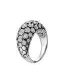 Dot Pave Diamond Dome Ring, Size 7