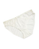 Roselia Mid-Rise Lace Briefs, Milk