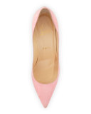 Decoltish Suede 100mm Red Sole Pump