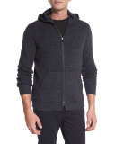 Thermal Zip-Up Hoodie, Heather Coastal