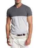 Colorblock V-Neck T-Shirt