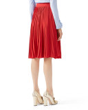 Silk Plissé Skirt 
