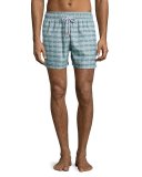 Guillauche Ball Printed Swim Trunks, Green