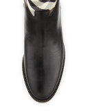 Copse House Check Rain Boot, Black
