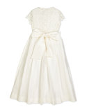 Bethany Long Snowflake Dress, Ivory, Size 2-14