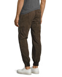 Jogger Pants with Full-Length Side Zips, Olive/Khaki