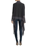 Antoinette Georgette Jacket w/ Crochet Trim 