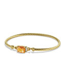 Petite Wheaton Bracelet with Citrine and Diamonds in Gold