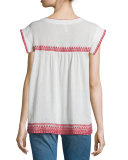 The Needle Point Embroidered Top