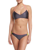 Zunzal Reversible Swim Top, Hot Pink