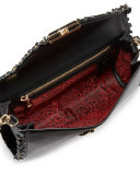 Le Pliage Héritage Clutch Bag with Strap, Black