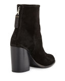 Ashby Suede Ankle Boot, Black