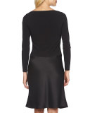 Charlotte Long-Sleeve Combo Dress 