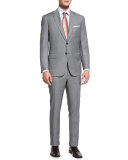 Colosseo Solid Two-Piece Wool Suit, Light Gray