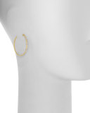 Lisse Triple Diamond Pavé Hoop Earrings