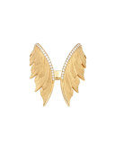 Magnipheasant 18k Diamond Open Wing Ring