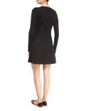 Sleeveless Pinafore Dress, Black