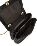 Cynnie Mini Double Messenger Bag, Black