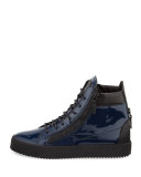 Men's Patent High-Top Sneaker