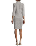 Moorisha Knit Pencil Skirt, Dark Putty