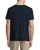 Nayte Short-Sleeve Slub Henley T-Shirt, Eclipse