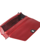 Anouk City Leather Envelope Clutch Bag, Pacific Metallic